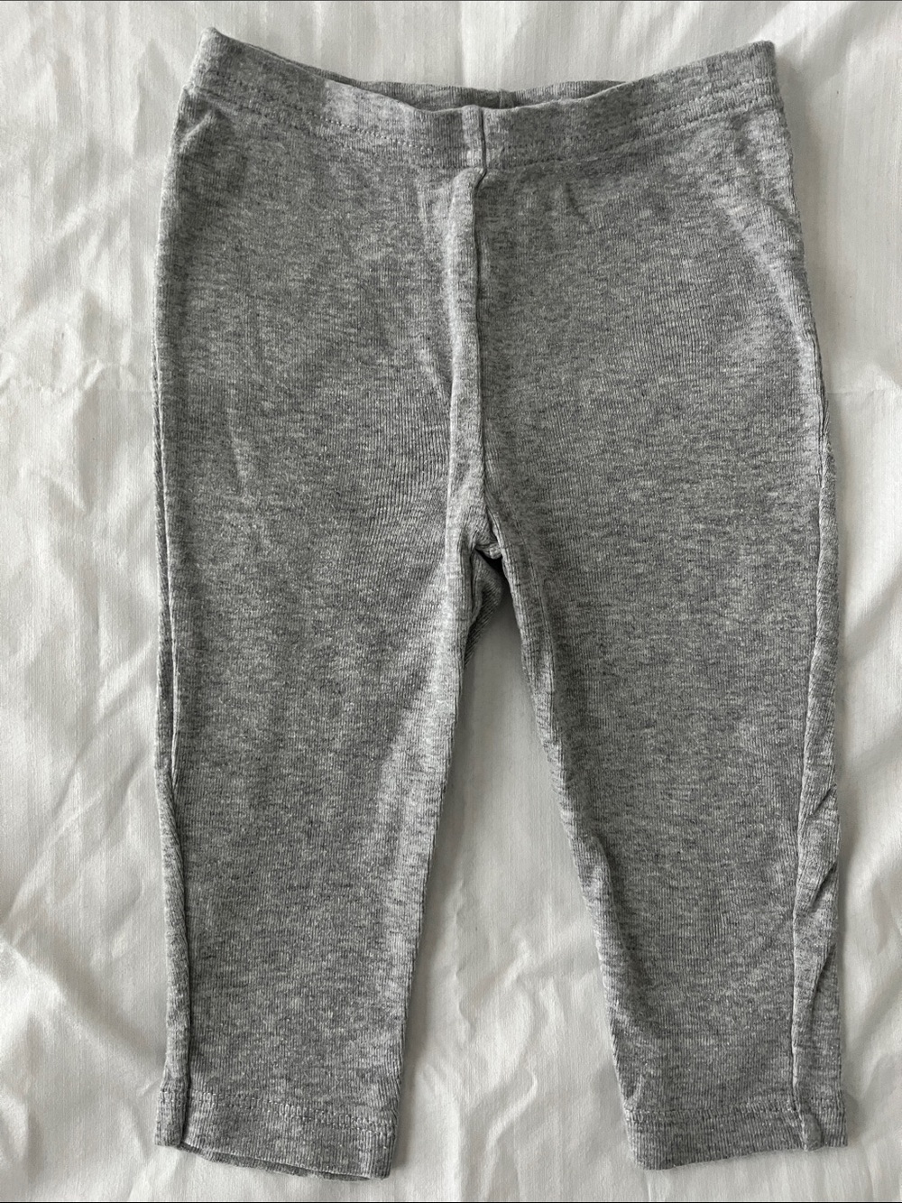 Girls' Gray Knit Leggings - Unbranded